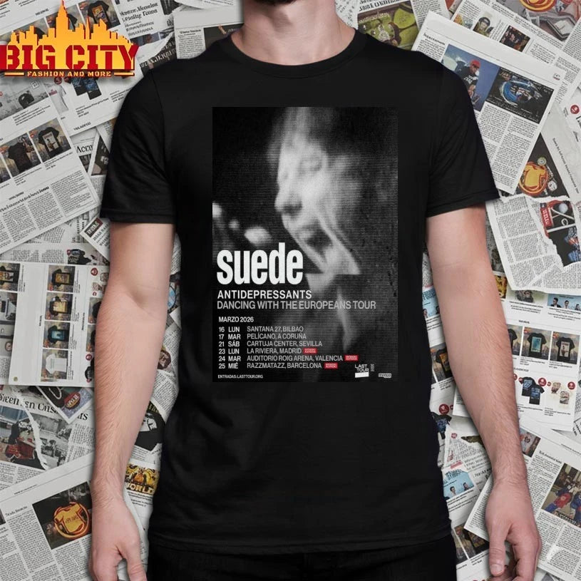 Suede Europeans New Tour 2026 Poster shirt