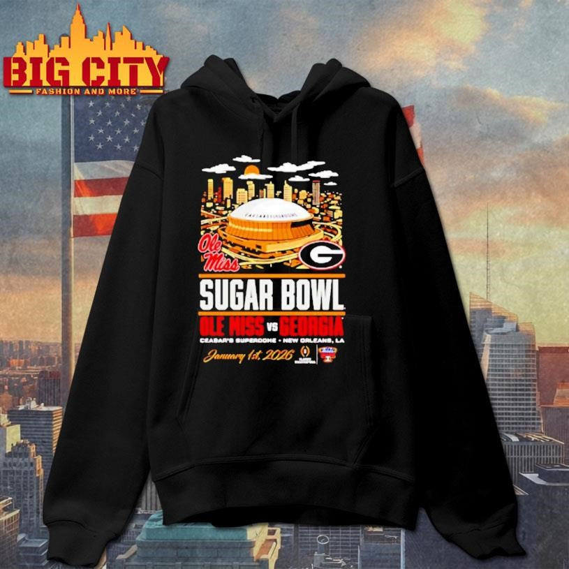 Sugar Bowl Ole Miss Vs Georgia Head To Head Stadium Shirt