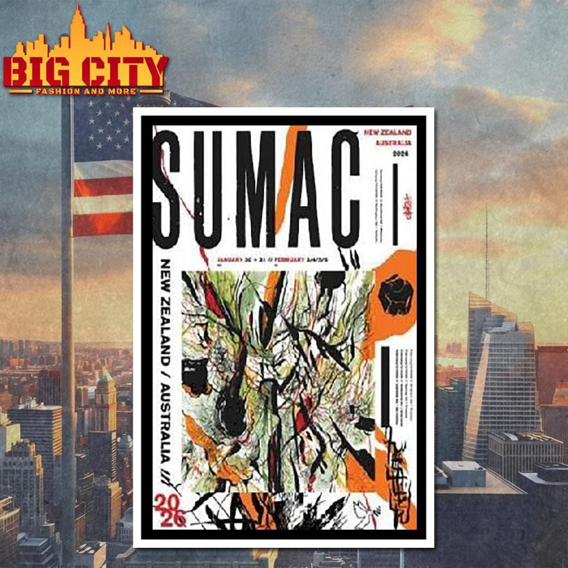 Sumac Band New Zealand And Australia Tour 2026 Shirt