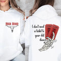 Summer Music Festival Hoodie, Ticket To Your Sht Show, K0e WetzeI Both Sided Hoodie, Country Music Hoodie, Unisex Long Sleeve Tee Hoodie