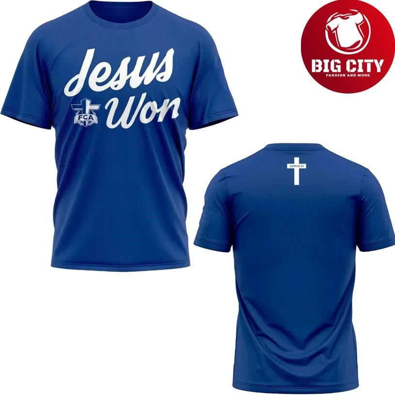 Sun Devil Football Jesus Won 2025 New Two Sided Shirt