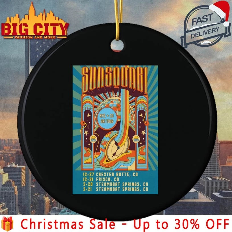Sunsquabi Ski Tour 2025-2026 NYE Colorado Poster shirt