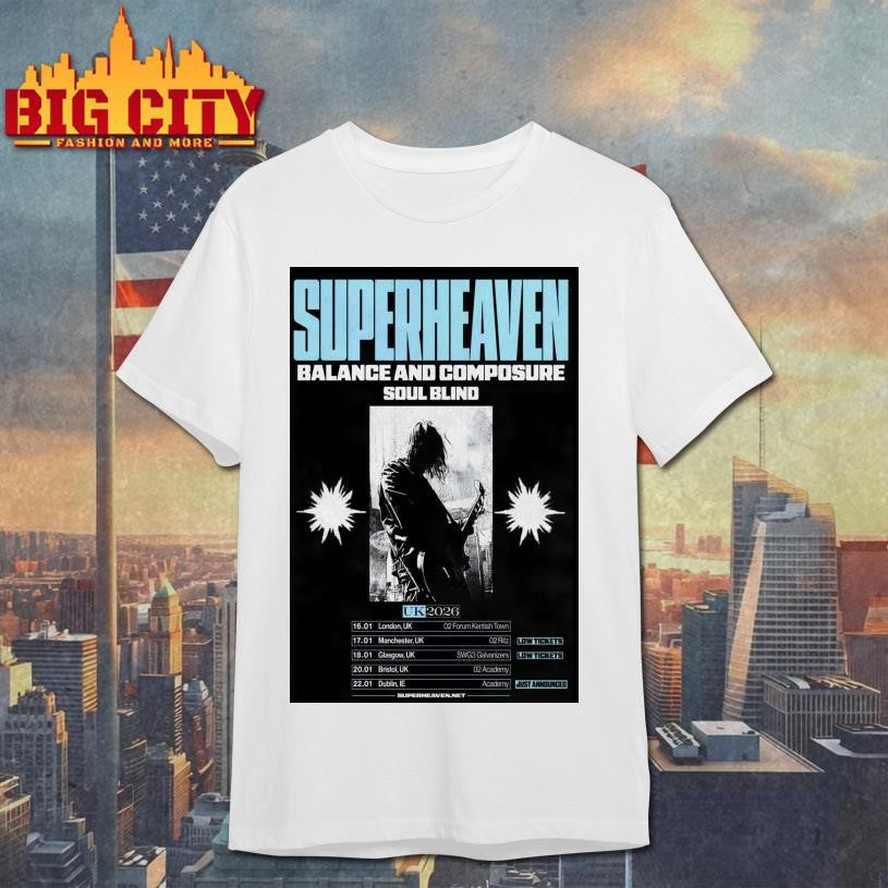 Superheaven UK 2026 Shows Poster shirt