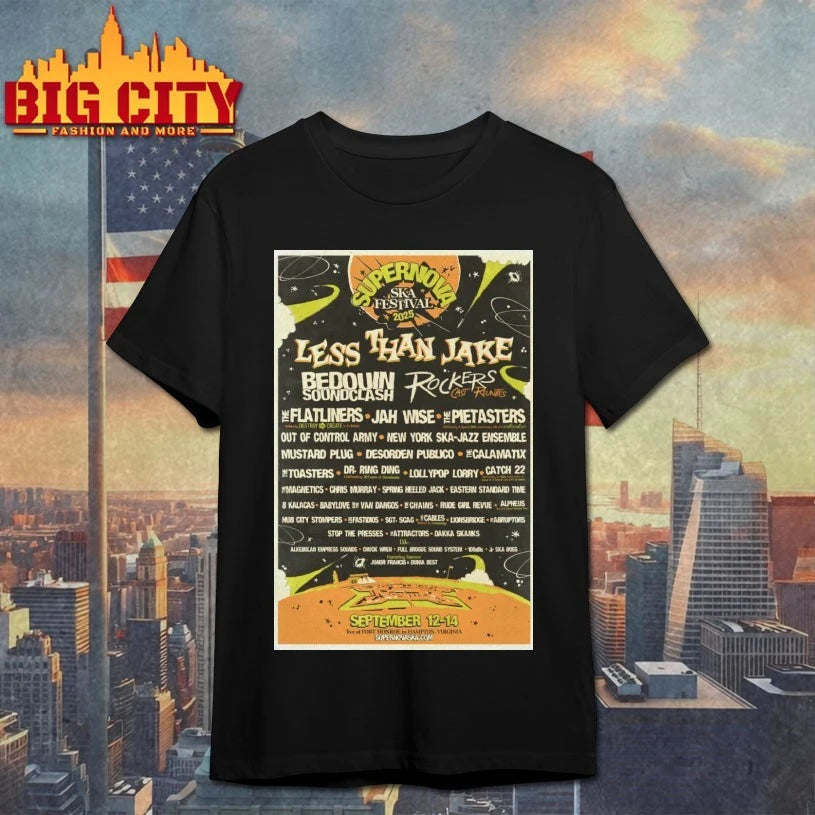 Supernova Ska Fest Fort Monroe, Hampton Virginia Sep 12-14 2025 Poster shirt