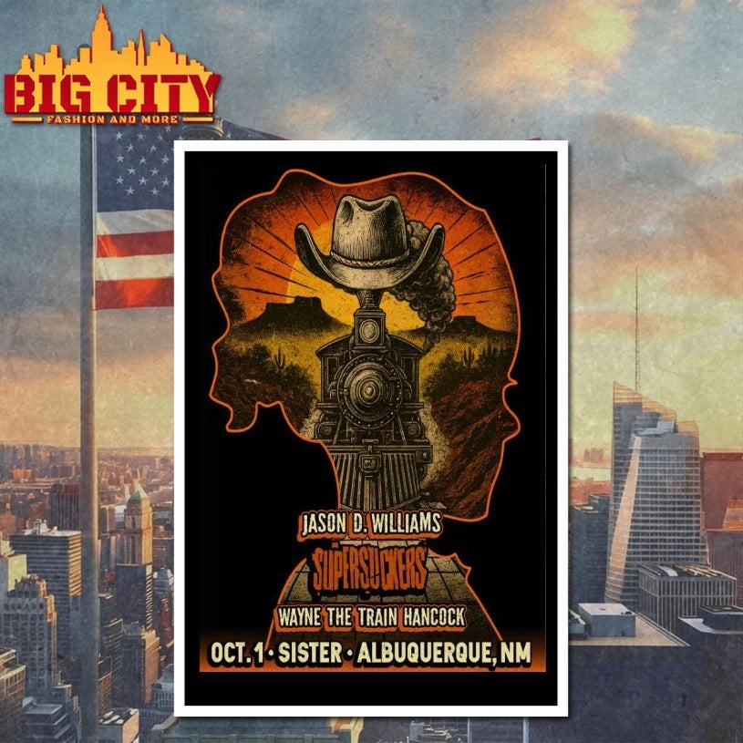 Supersuckers Oct 1 2025 Sister In Albuquerque NM Poster shirts