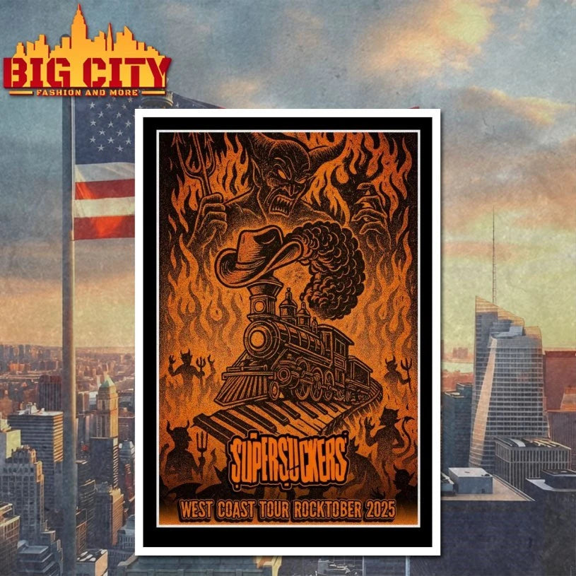Supersuckers West Coast Show Rocktober Poster Shirt