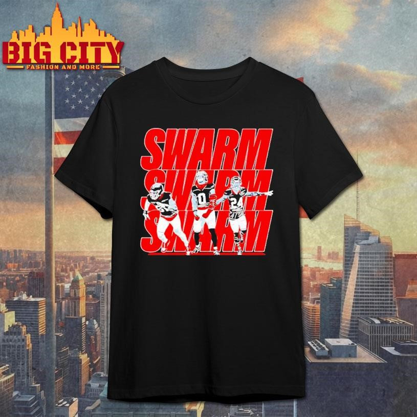 Swarm Houston Texans Will Anderson Jr. Azeez Al-Shaair and Derek Stingley Jr Shirt