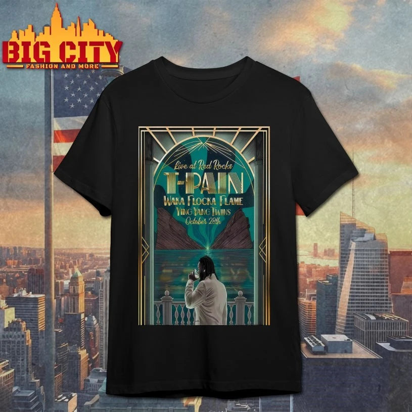 T-Pain Oct 28 2025 Red Rocks Show Poster shirt