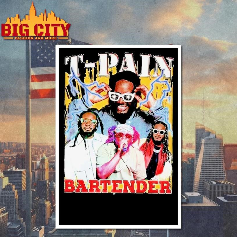 T-Pain Tour Funny Rap Concert Shirt