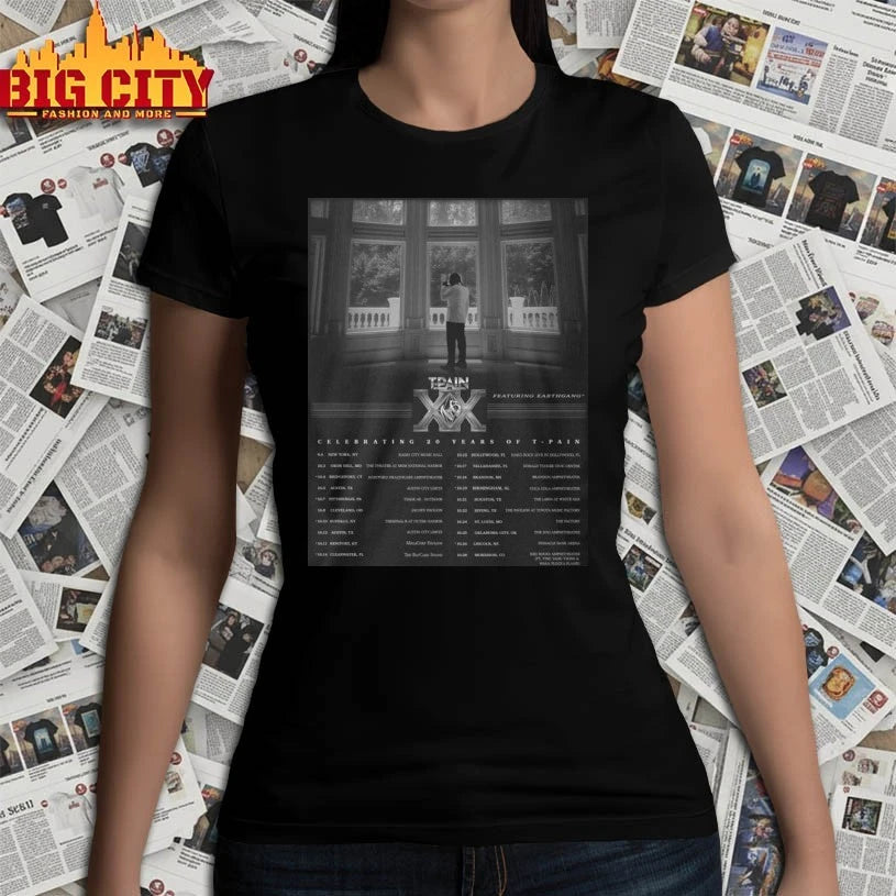 T-pain TP20 Tour Celebrating 20 Years of His Music Career 2025 Tour shirt