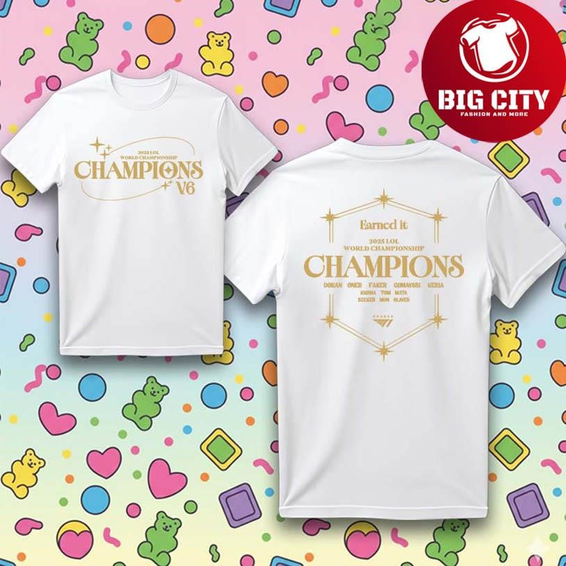 T1 Esports League of Legends 2025 Two Sided Shirt