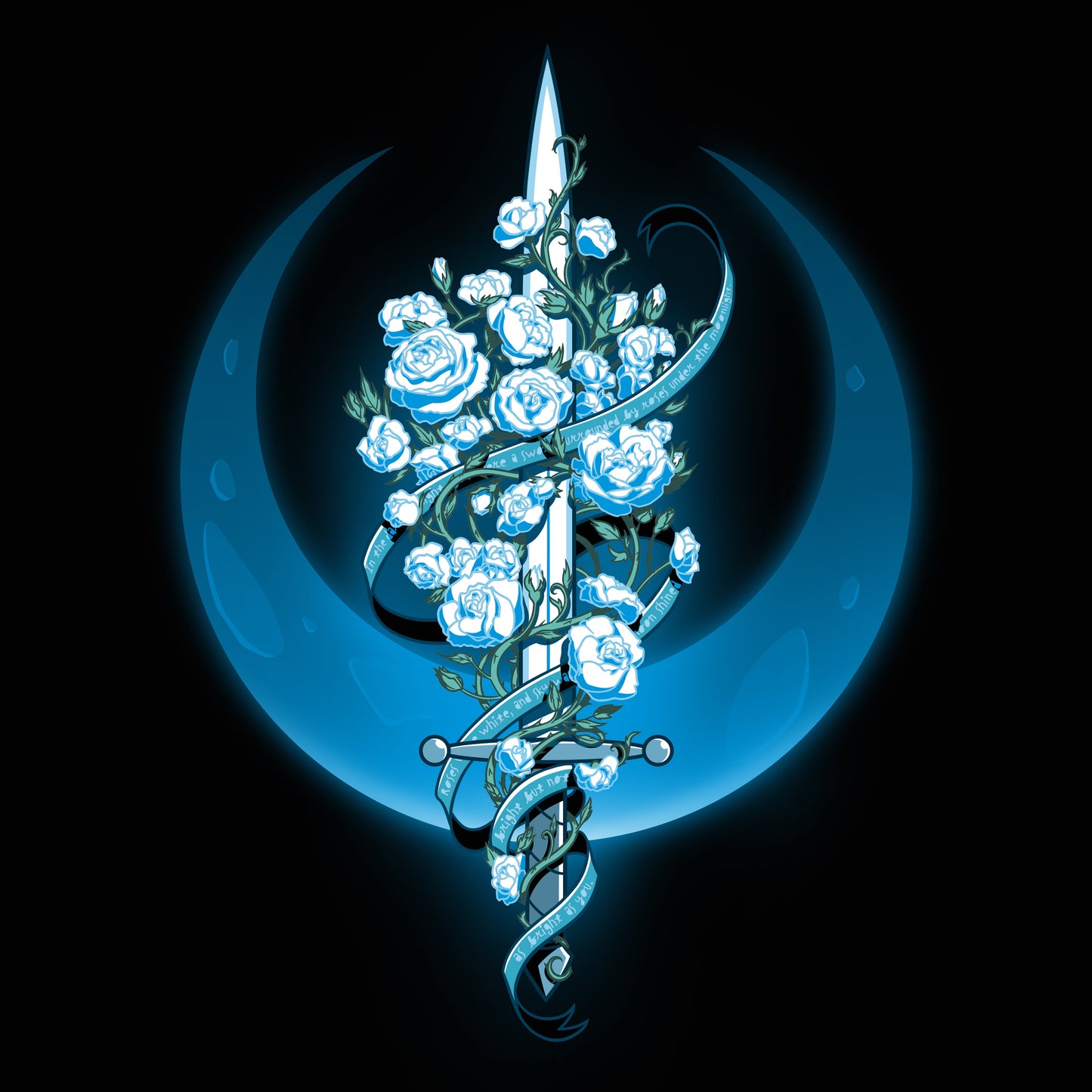 Moonlit Blade of Roses
