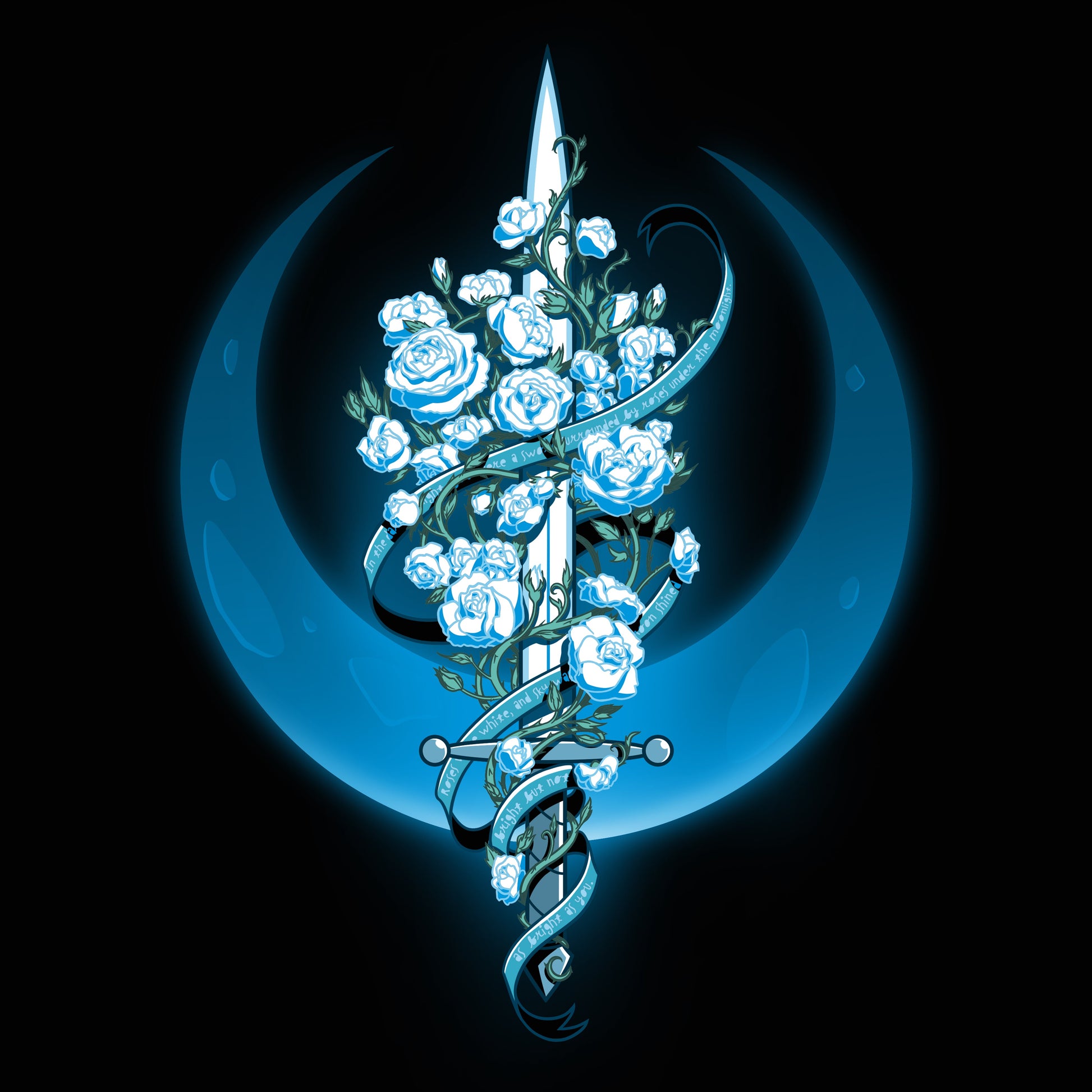 Moonlit Blade of Roses