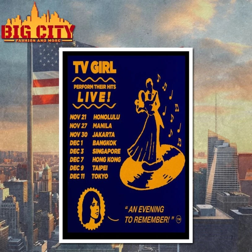 TV Girl November &amp; December 2025 Tour 2025 Poster shirt