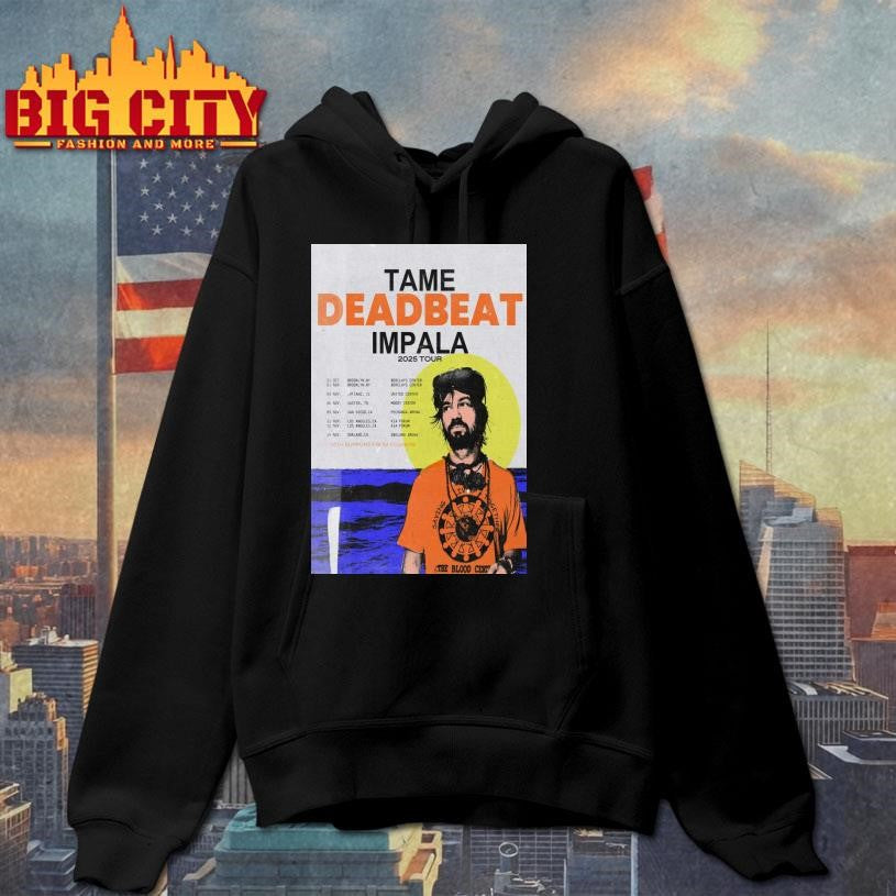 Tame Impala Deadbeat Tour Oct + Nov 2025 Poster Shirt