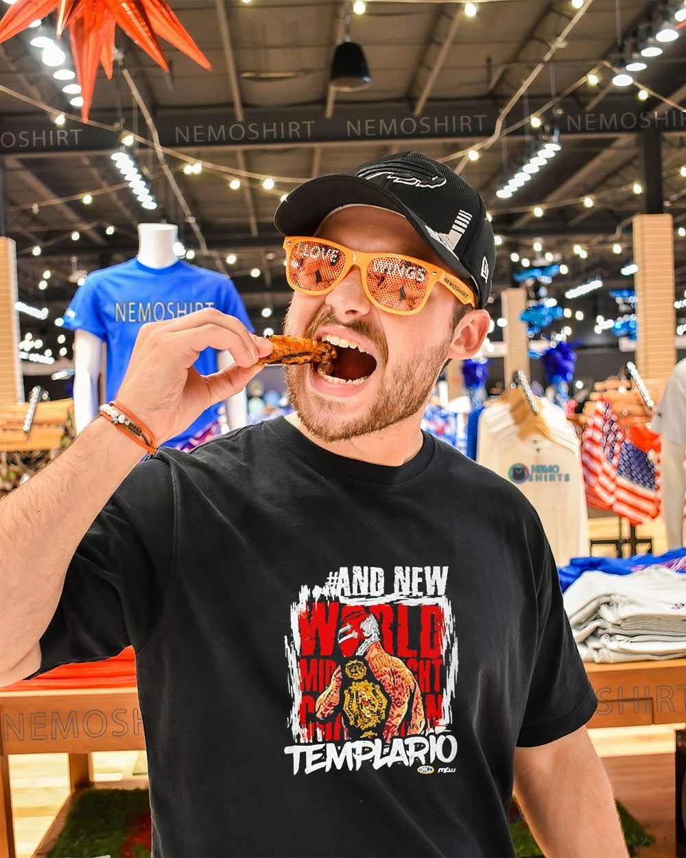 Tamplario and new World Middleweight champion shirt