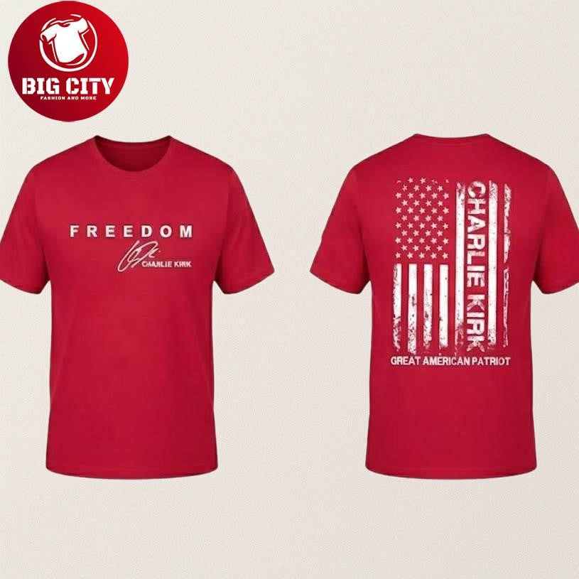 Target Employee Wearing Charlie Kirk Freedom Two Sided Shirt