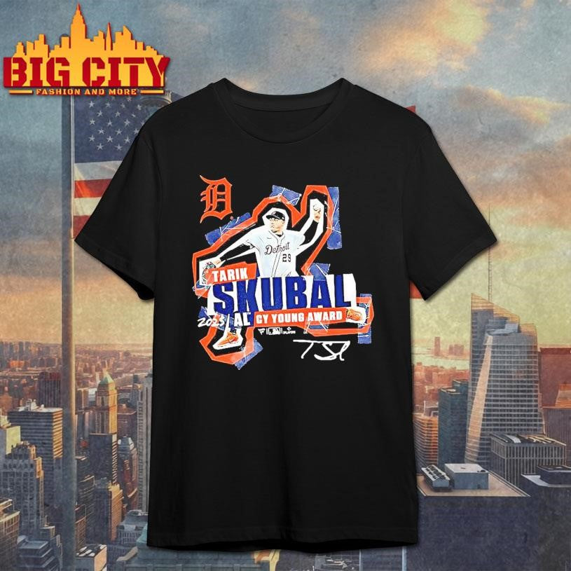 Tarik Skubal Detroit Tigers 2025 National League Cy Young Award Winner Signature Shirt