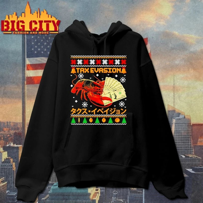 Tax Evasion Lobster Christmas Ugly shirt
