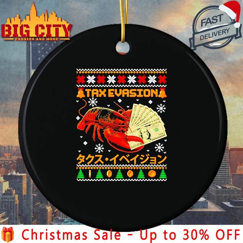 Tax Evasion Lobster Christmas Ugly shirt