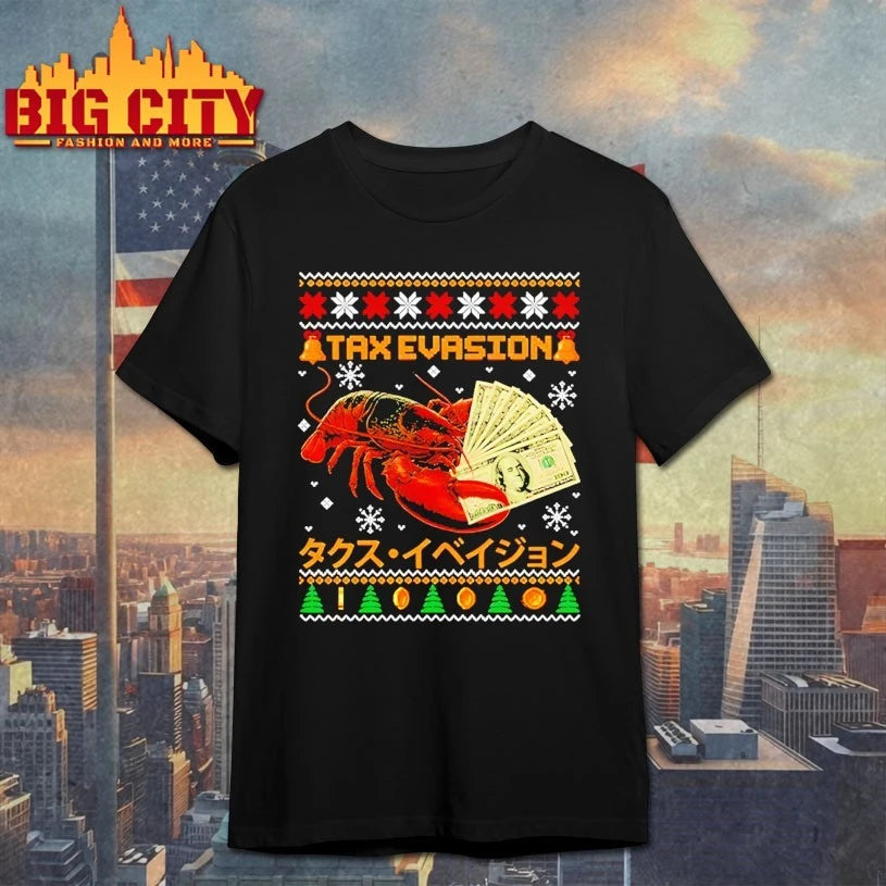 Tax Evasion Lobster Christmas Ugly shirt