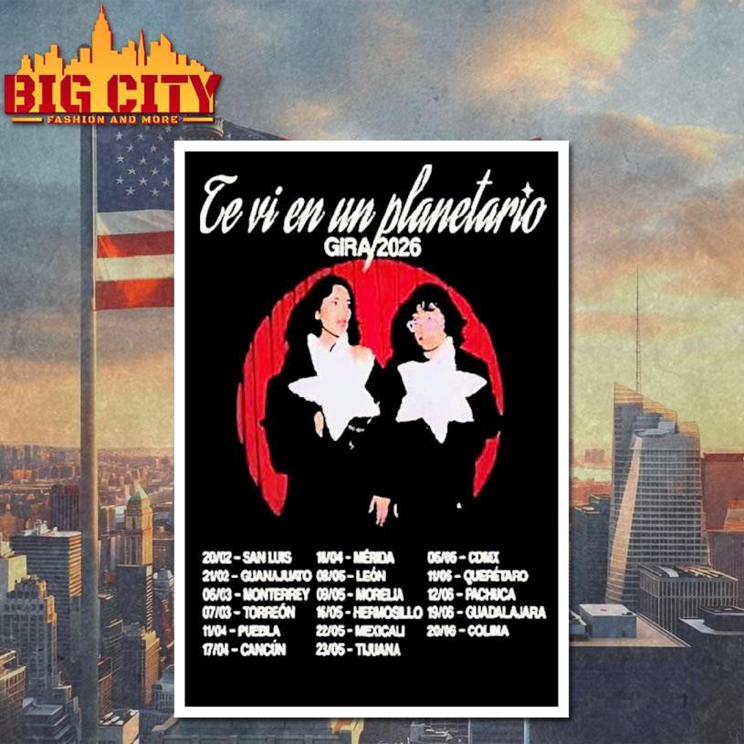 Te Vi En Un Planetario Gira 2026 Tour Shirt