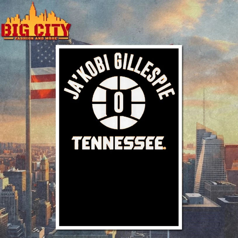 Tennessee Basketball Ja’Kobi Gillespie Name Number Ball shirt