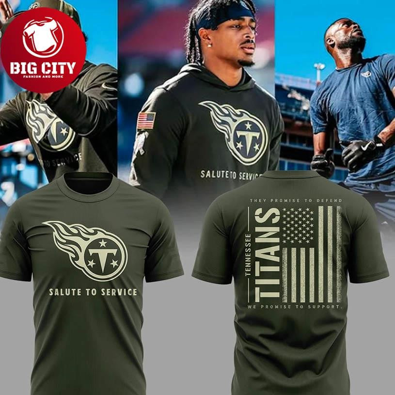 Tennessee Titans Military Appreciation Two Sided Shirt