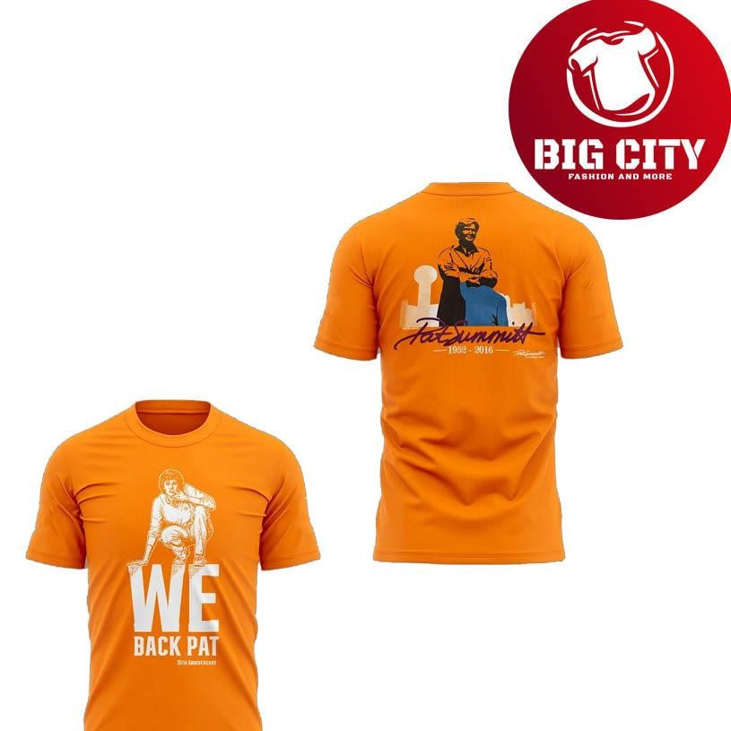 Tennessee Volunteers We back PAT 2025 Two Sided Shirt