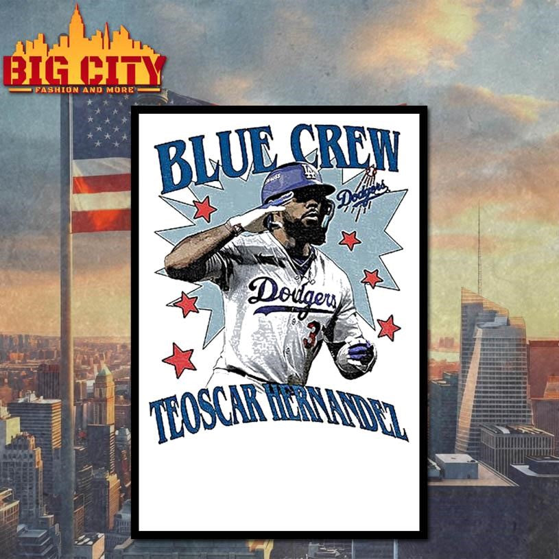 Teoscar Hernandez Blue Crew Los Angeles Dodgers Baseball Players World Series 2025 Shirt