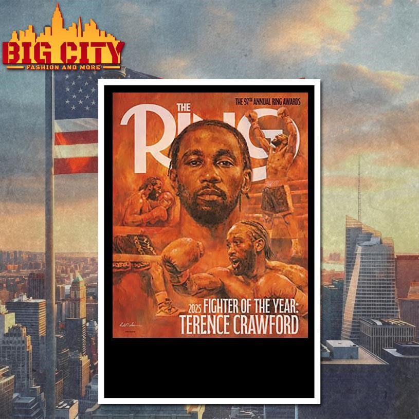 Terence Crawford 2025 Fighter Of The Year The Ring Magazine 97th Annual Ring Awards  Shirt