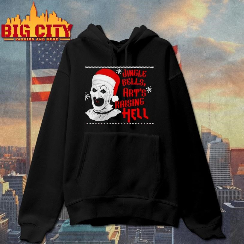Terrifier Movie Jingle Bells Arts Raising Hell Shirt
