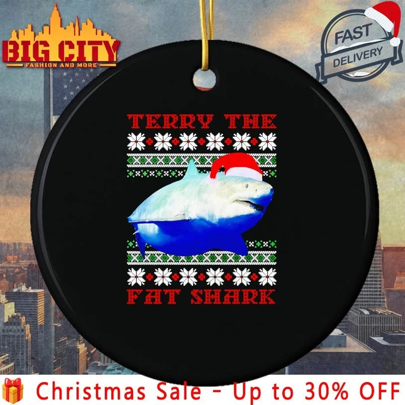 Terry The Fat Shark ugly Christmas 2025 shirt