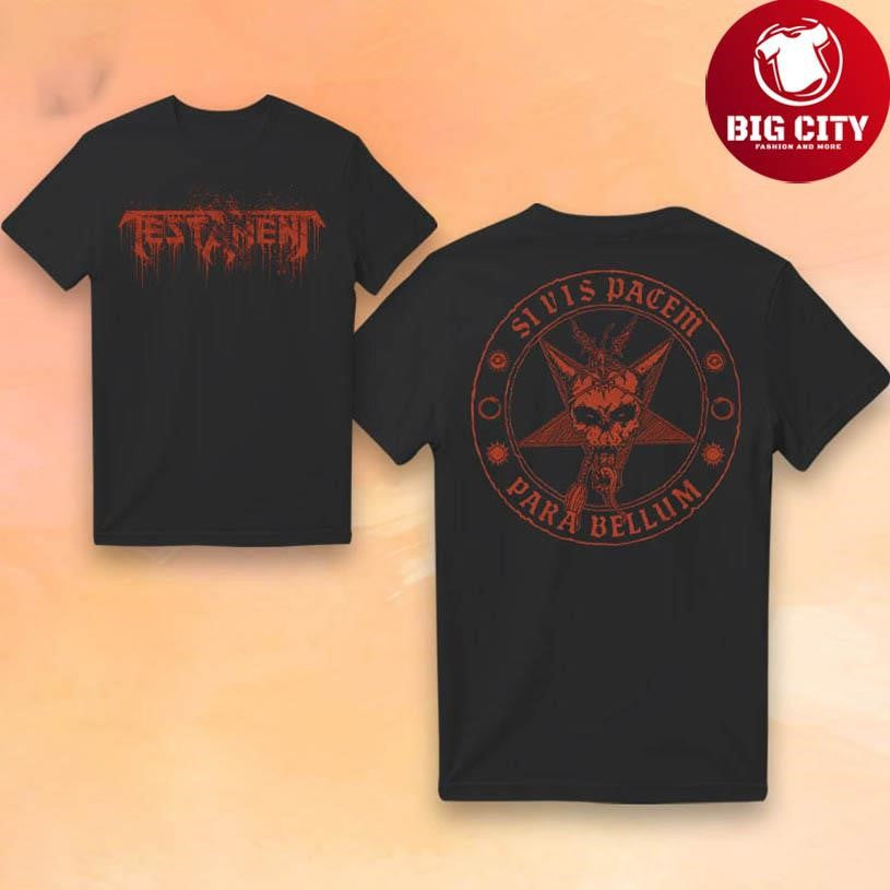 Testament Si Vis Pacem Para Bellum Two Sided Shirt