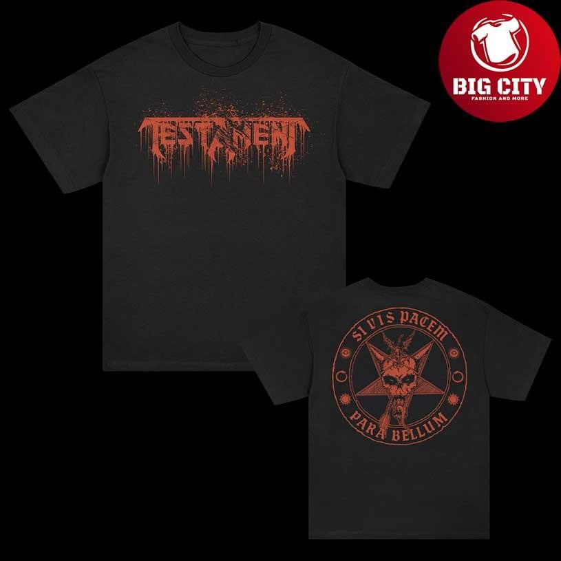 Testamentlegions Store Merch Si Vis Pacem Para Bellum 2025 New Two Sided Shirt