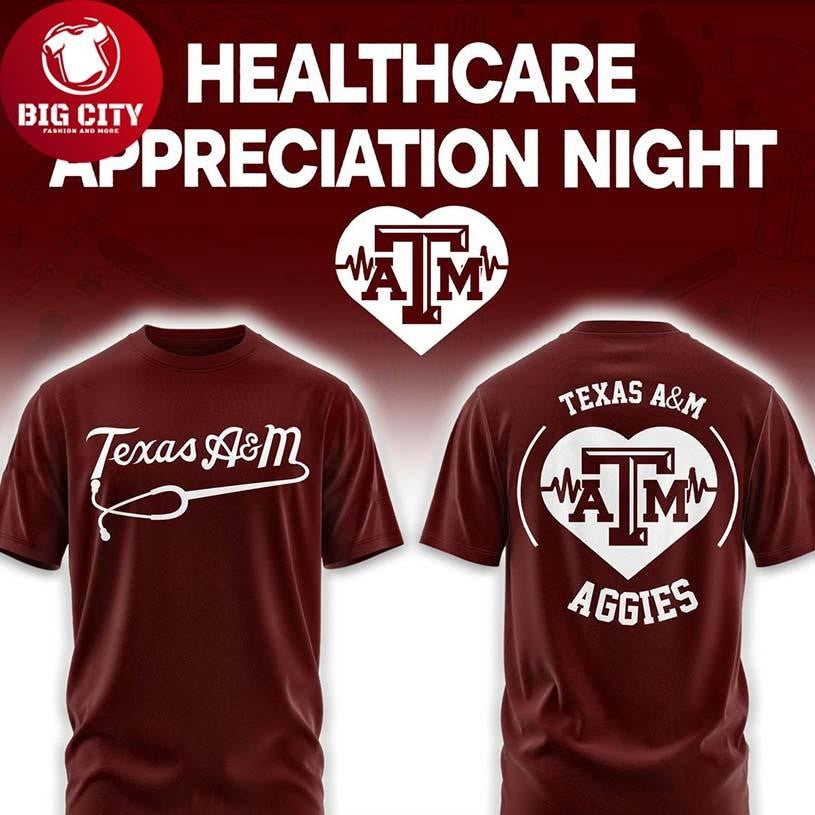 Texas A&amp;M Aggies Healthcare Appreciation Night 2026 MLB Two Sided Shirt