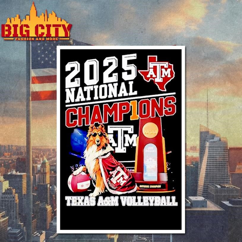 Texas A&amp;M Aggies Volleyball National Champions 2025 mascot Shirt