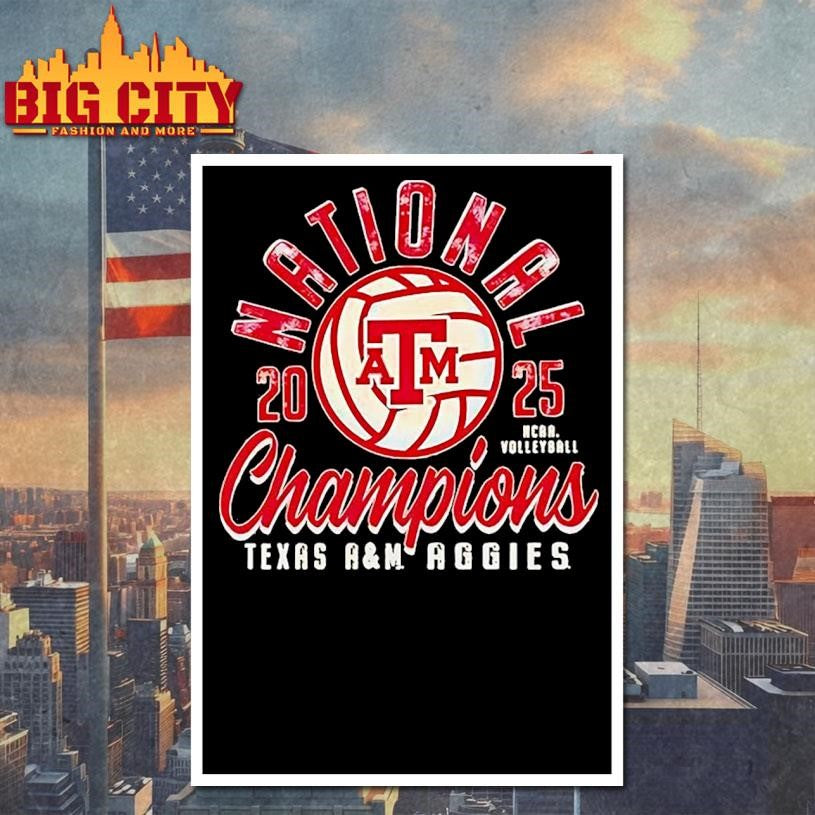 Texas Am Aggies National Champions 2025 Ncaa Womens Volleyball Shirt