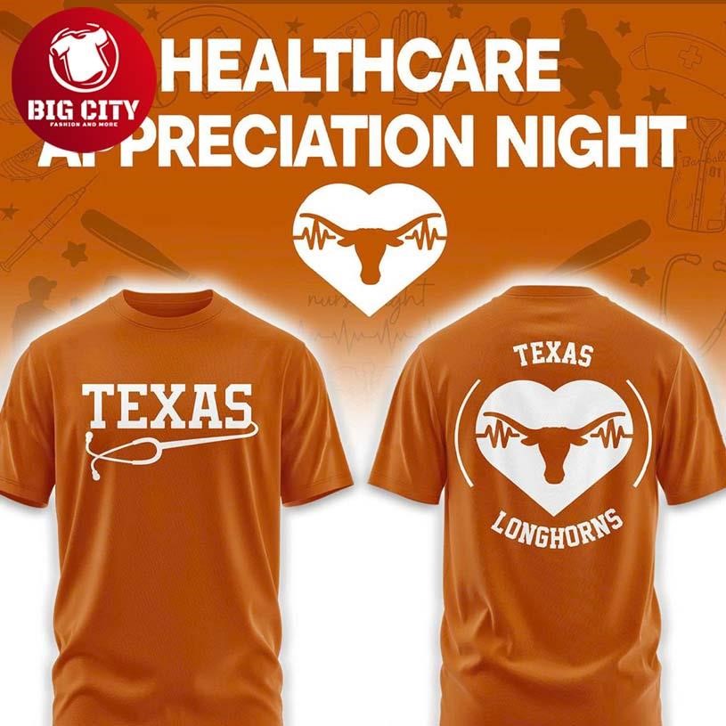 Texas Longhorns Healthcare Appreciation Night 2026 MLB Two Sided Shirt