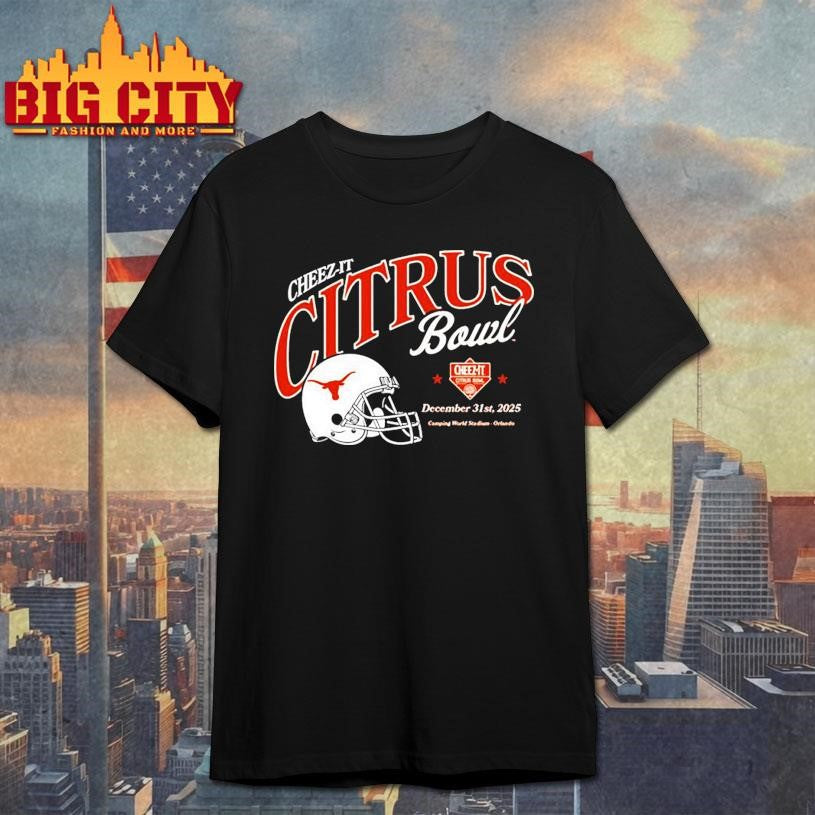 Texas Longhorns Helmet Cheez It Citrus Bowl Shirt
