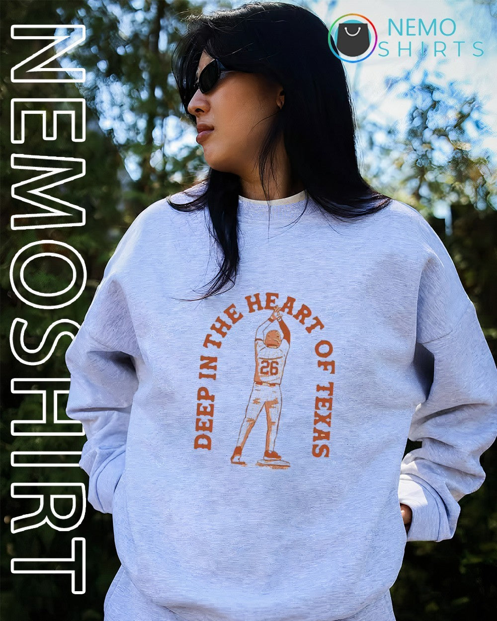 Texas Omahorns baseball deep in the heart of Texas shirt