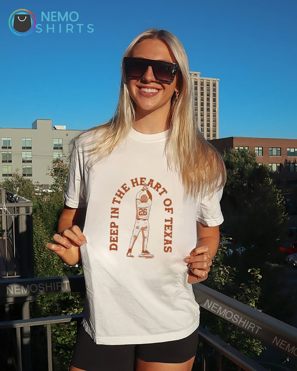 Texas Omahorns baseball deep in the heart of Texas shirt
