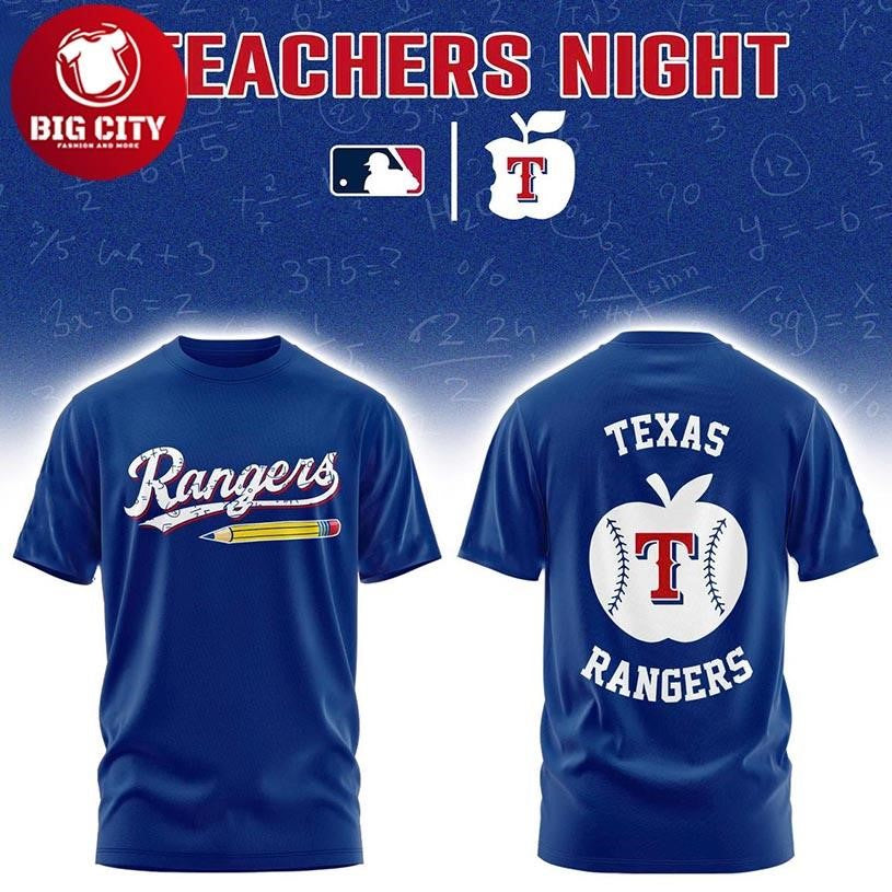 Texas Rangers Teacher Appreciation Night 2026 x MLB Two Sided Shirt