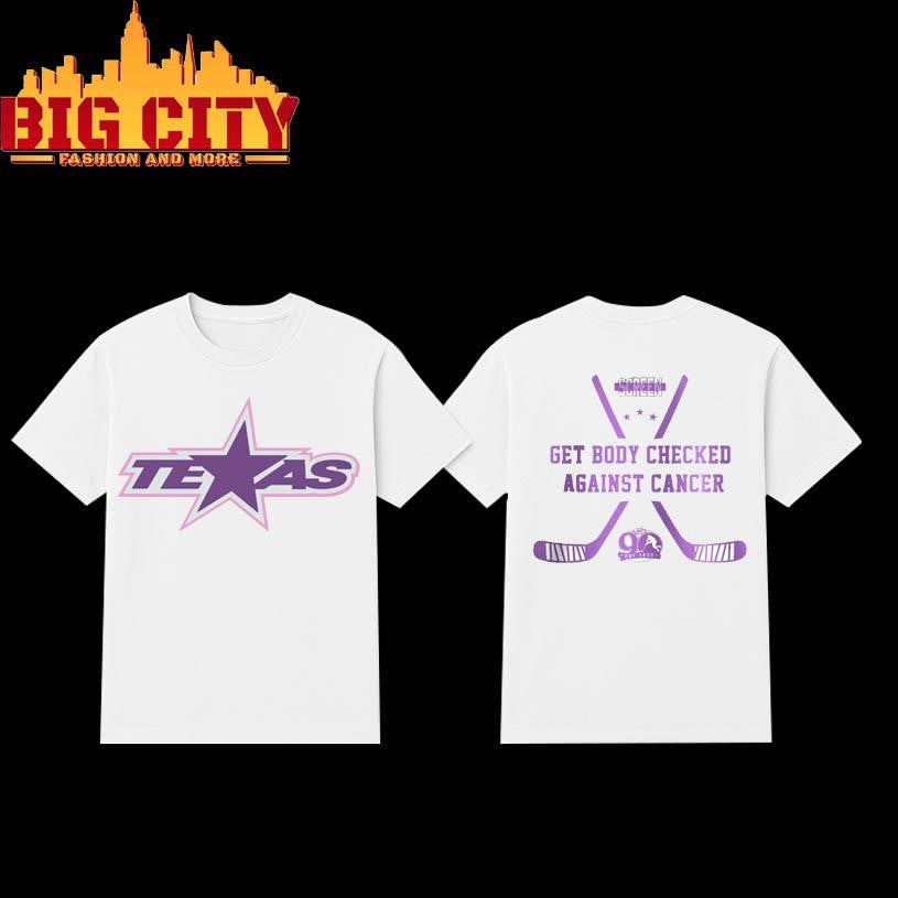 Texas Stars AHL Against Cancer 2025 Two Sided Shirt