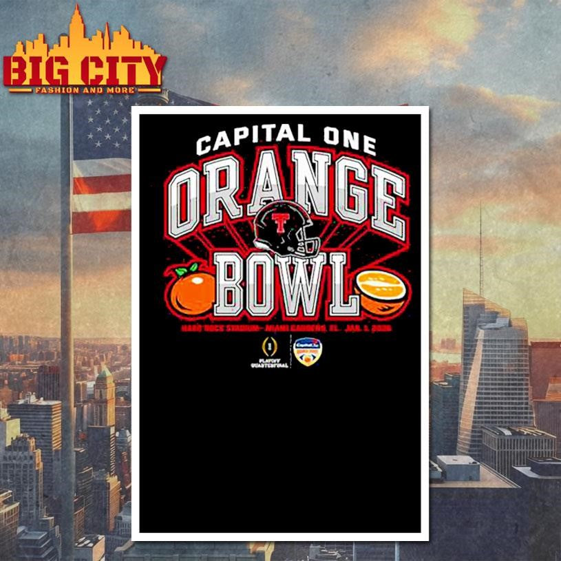 Texas Tech 2025 CFP Orange Bowl shirt