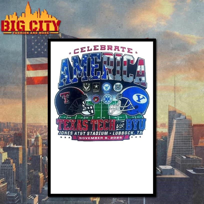 Texas Tech America Texas Tech vs Byu Jones Atgt Dtadium Lubbock ,Tx November 8,2025 Shirt