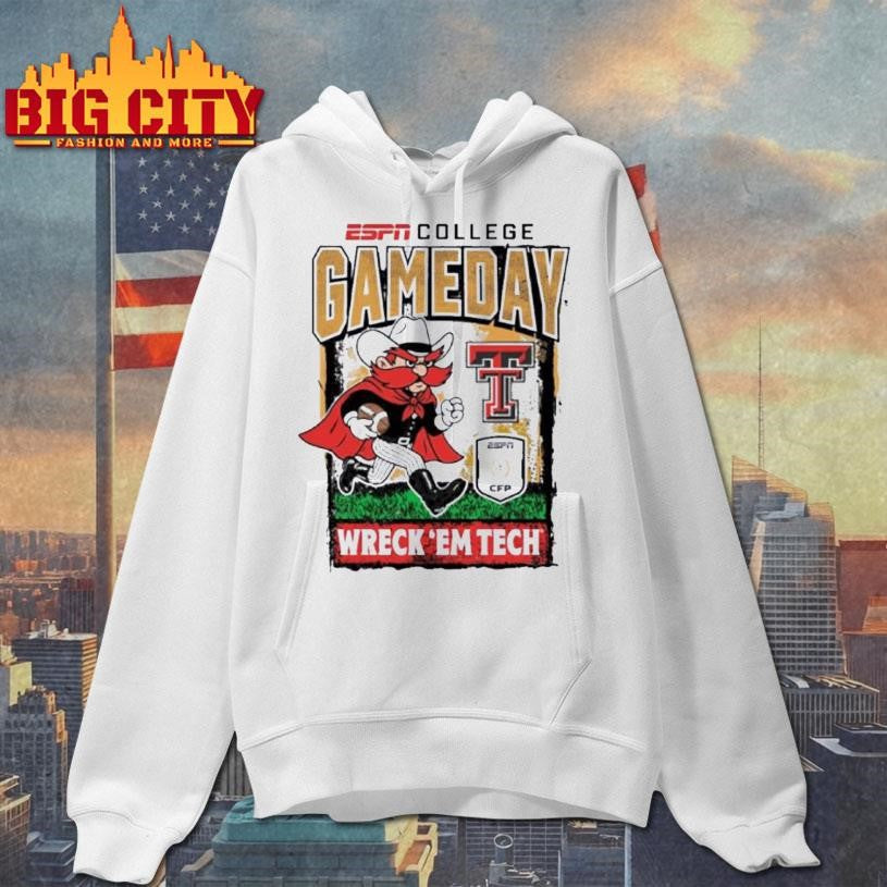 Texas Tech Cfp Gameday 1st Round Mascot Wreck Em Tech Shirt