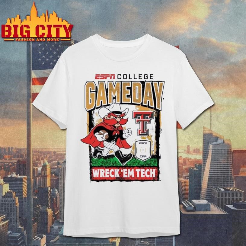 Texas Tech Cfp Gameday 1st Round Mascot Wreck Em Tech Shirt