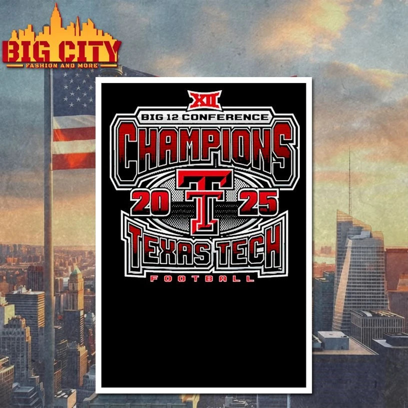 Texas Tech Football Big 12 Conference Champions 2025 shirt