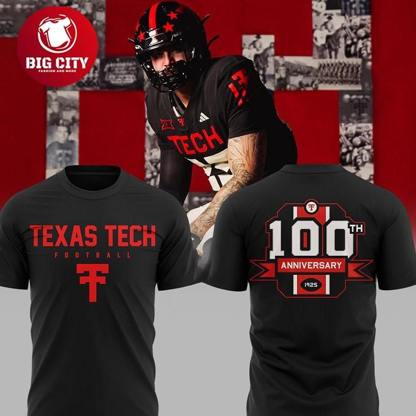 Texas Tech Red Raiders 100th Anniversary 1925-2025 Champions Two Sided Shirt